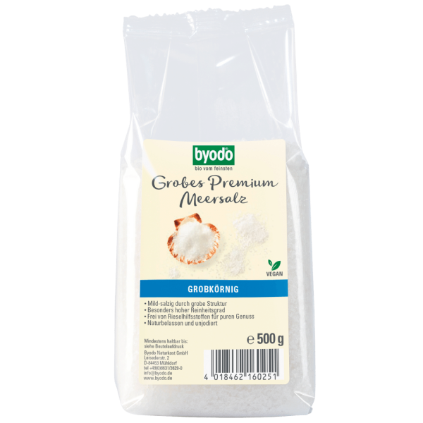 byodo Bio Grobes Premium Meersalz, 500 g