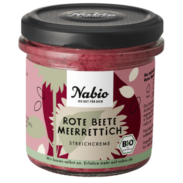 NAbio Bio Streich Creme Rote Beete Meerrettich