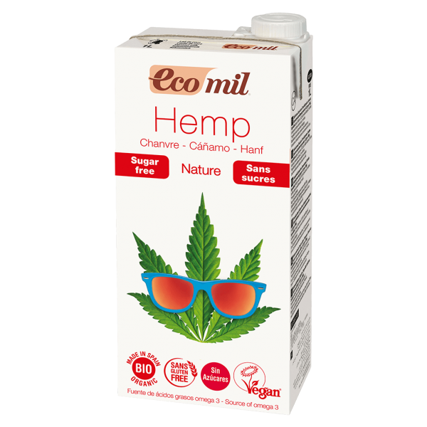 EcoMil Bio Hanf Drink Natur, zuckerfrei