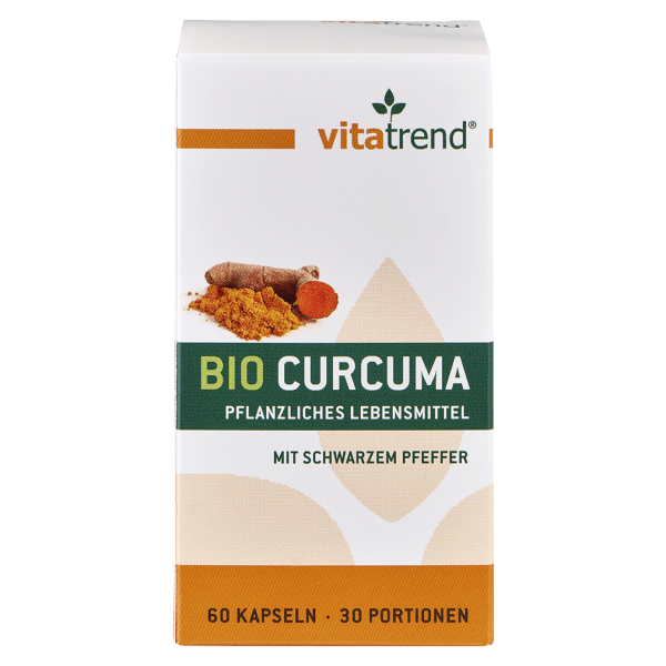 vitatrend Bio Curcuma Kapseln mit Schwarzem Pfeffer