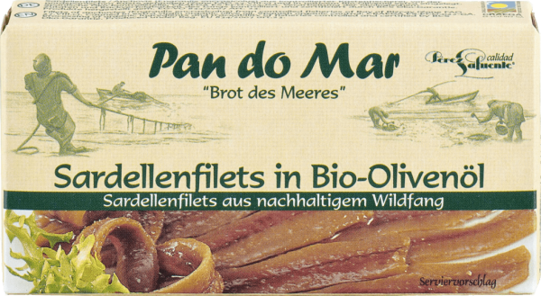 Pan do Mar Sardellenfilets, in Bio-Olivenöl extra nativ