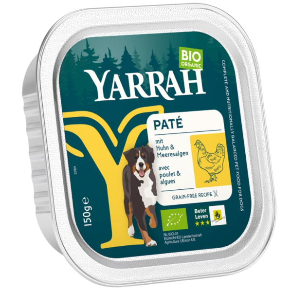 Yarrah Bio Hundefutter Paté Huhn mit Seetang