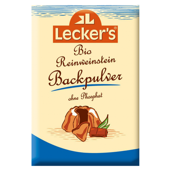 Lecker`s Bio Reinweinstein Backpulver 4x21 g