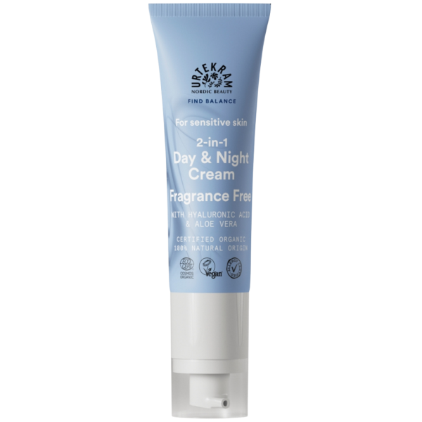 Urtekram Fragrance Free Sensitive Skin 2-in-1 Day &amp; Night Cream 50 ml