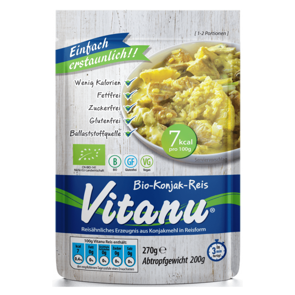 Vitanu Bio Konjak Reis, 270g