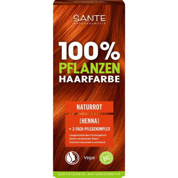 Sante Naturkosmetik Pflanzenhaarfarbe Naturrot