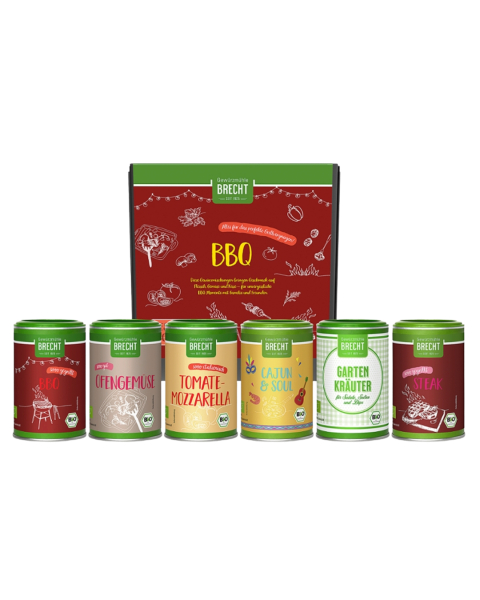 Gewürzmühle Brecht Bio Geschenkbox Grillen - BBQ