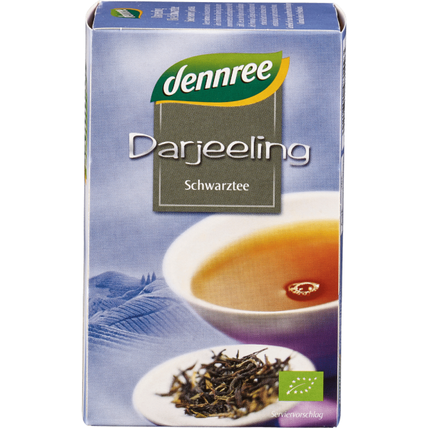 dennree Bio Darjeeling Schwarztee, Teebeutel