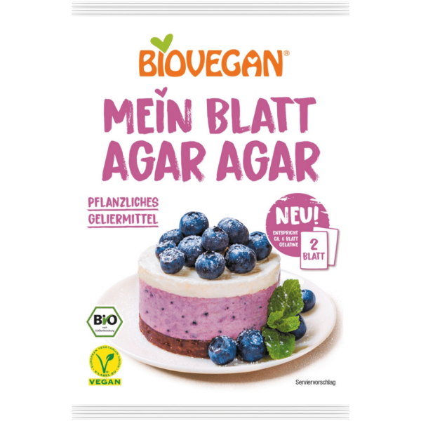 Biovegan Bio mein Blatt Agar Agar