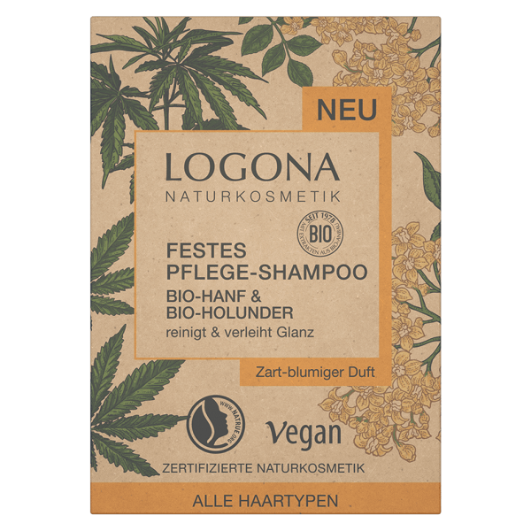 Logona Festes Pflege Shampoo Bio-Hanf & Bio-Holunder