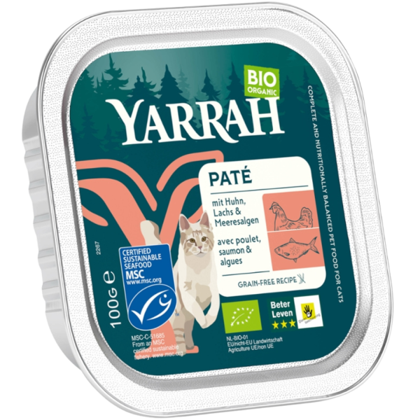 Yarrah Bio Katzenfutter Paté Lachs