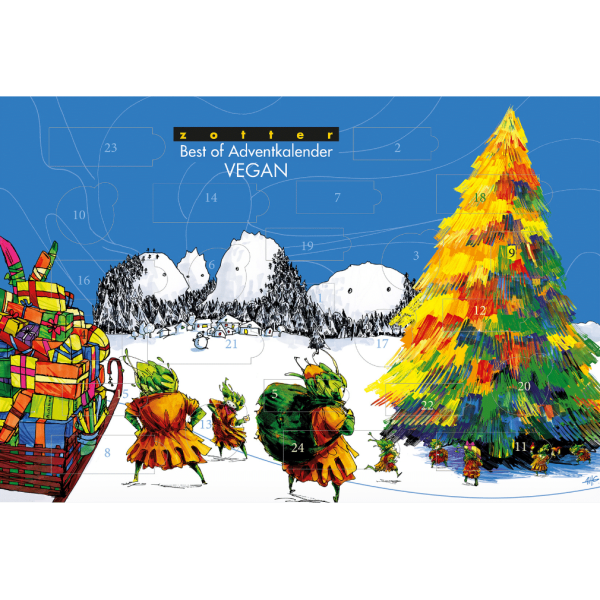 Zotter Bio best of VEGAN Adventskalender