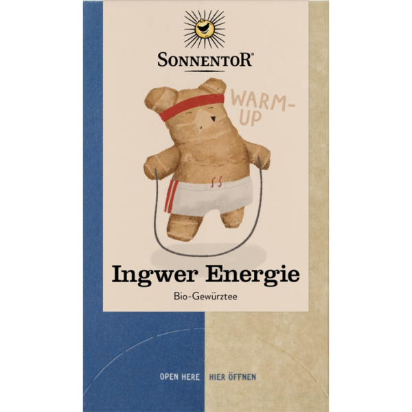 Sonnentor Bio Ingwer Energie Tee 32,4 g, Doppelkammerbeutel