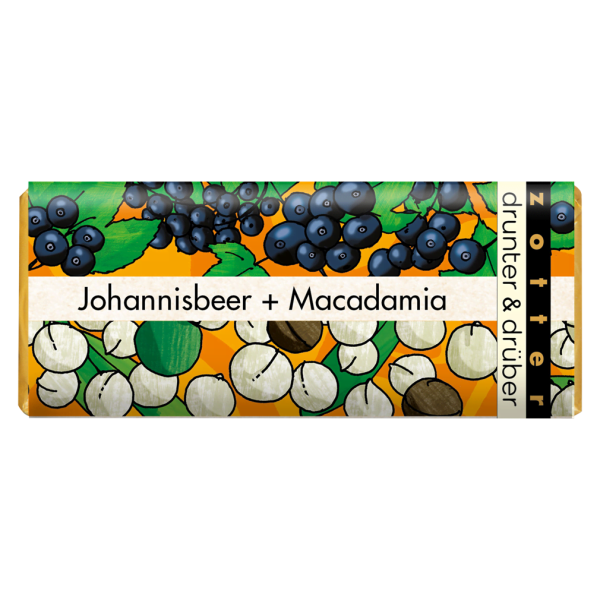 Zotter Bio drunter & drüber Johannisbeer & Macadamia