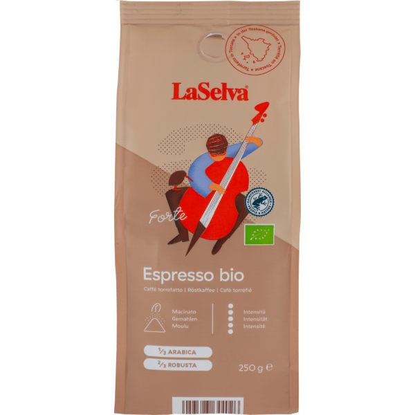 LaSelva Bio Forte Espresso gemahlen