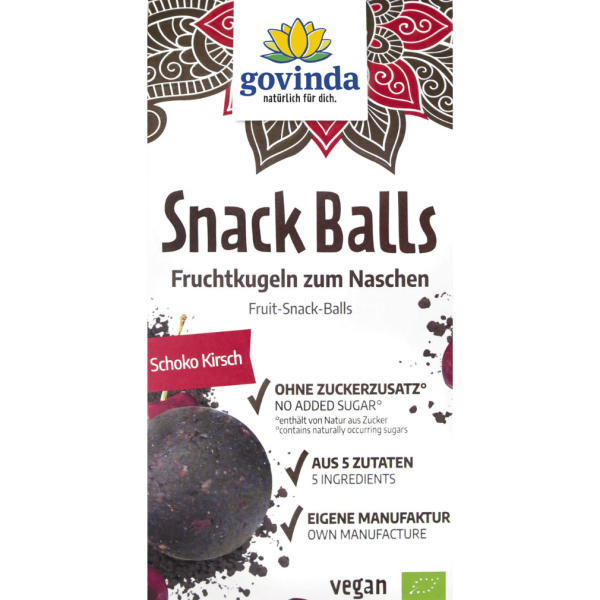 Govinda Bio Snack Balls Schoko Kirsch