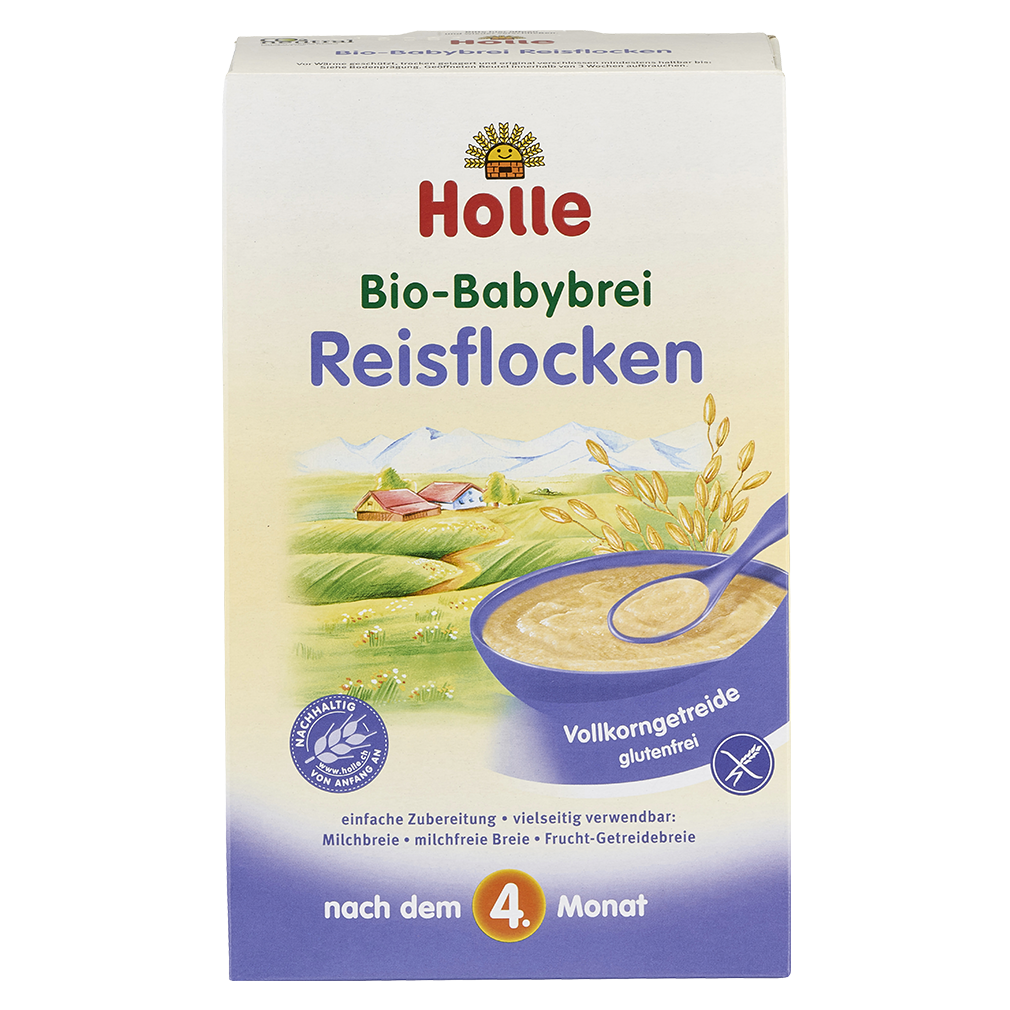 Bio-Babybrei Reisflocken, 250g von Holle bei greenist