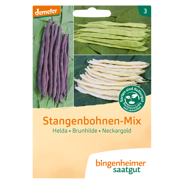 Bingenheimer Saatgut Bio Stangenbohnen-Mix