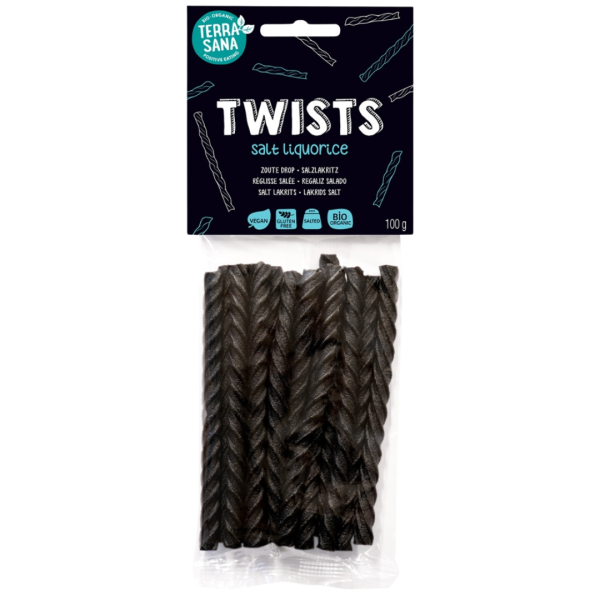 TerraSana Bio Twists Salzlakritz, 100g