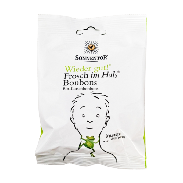 Sonnentor Bio Frosch im Hals® Bonbons Wieder gut!®, 50 g