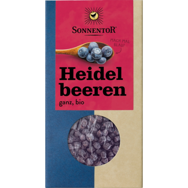 Sonnentor Bio Heidelbeeren ganz, 45 g, Packung
