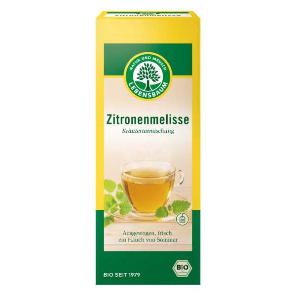 Lebensbaum Bio Zitronenmelisse mit Zitronengras Tee, 20Btl.