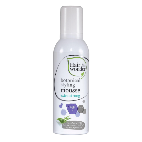 Hairwonder Pflanzliches Styling Mousse - Extra starker Halt