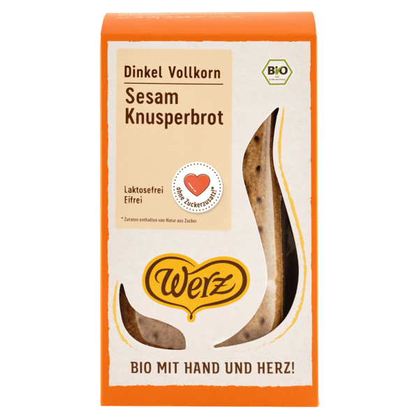 Werz Bio Sesam Knusperbrot Dinkel Vollkorn