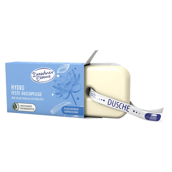 Dresdner Essenz Feste Dusche Bio-Aloe Vera/ Lotosblüte 100g (Hydro)