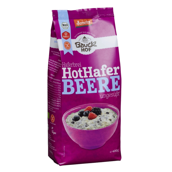 Bauckhof Bio Hot Hafer Beere glutenfrei