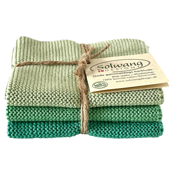 Solwang Design Bio Wischtücher, Grüntöne