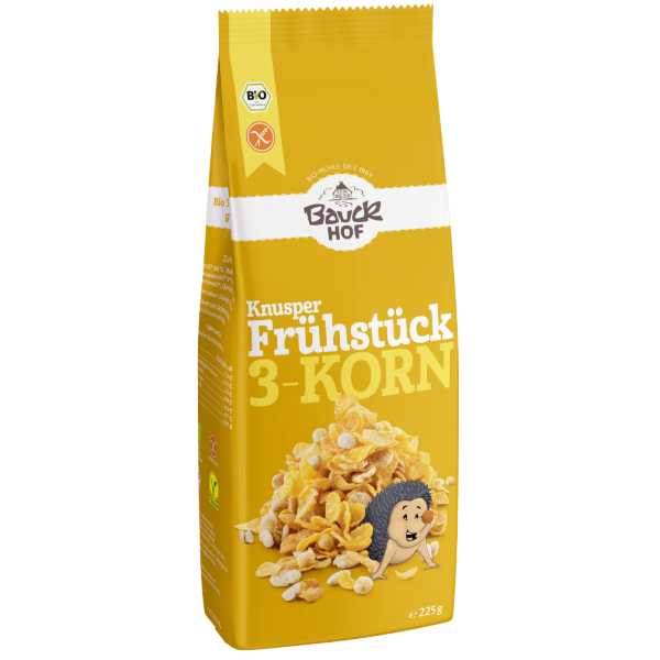 Bauckhof Bio Knusper Frühstück 3-Korn