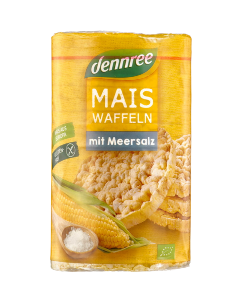 dennree Bio Maiswaffeln mit Meersalz