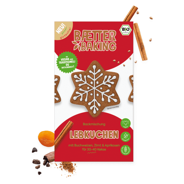 baetter Bio Lebkuchen Backmischung