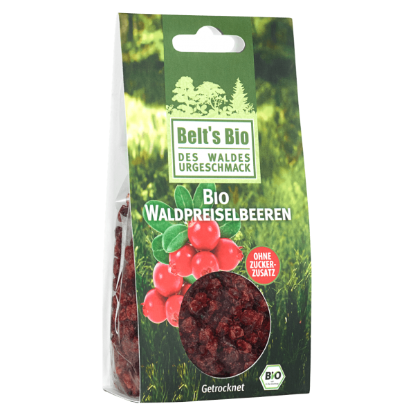 Belt&#039;s Bioprodukte Bio Waldpreiselbeeren, getrocknet