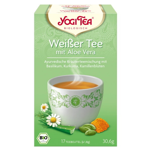 Yogi Tea Bio Weißer Tee mit Aloe Vera