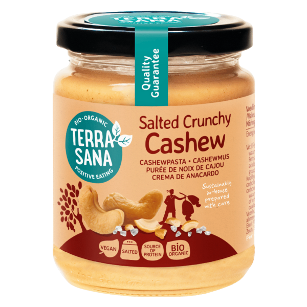 TerraSana Bio Cashewmus Crunchy mit Steinsalz