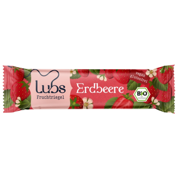 Lubs Bio Erdbeer Fruchtriegel