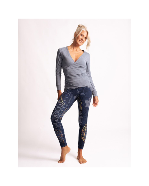 Spirit of Om Yoga Leggings Maui - tiefblau