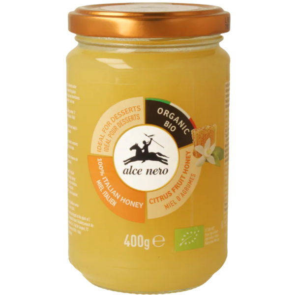 Alce Nero Bio Zitrusblütenhonig aus Italien, 400g