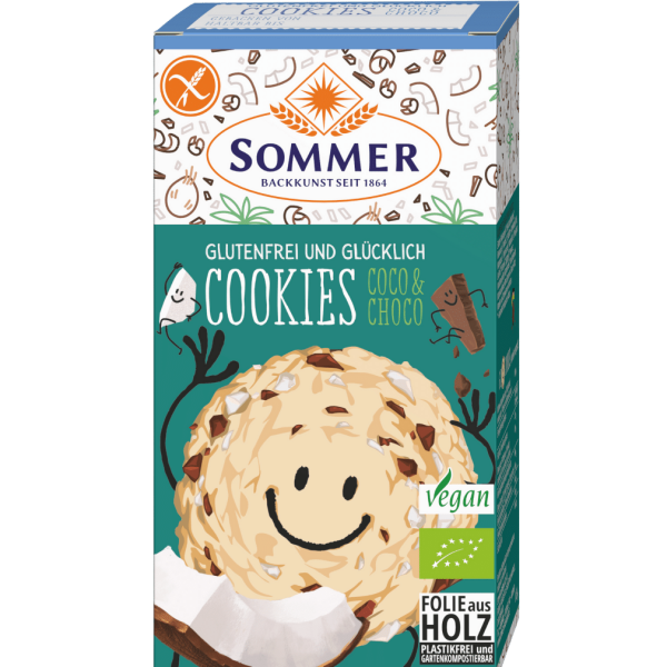 Sommer Bio Cookies Coco &amp; Choco, Glutenfrei