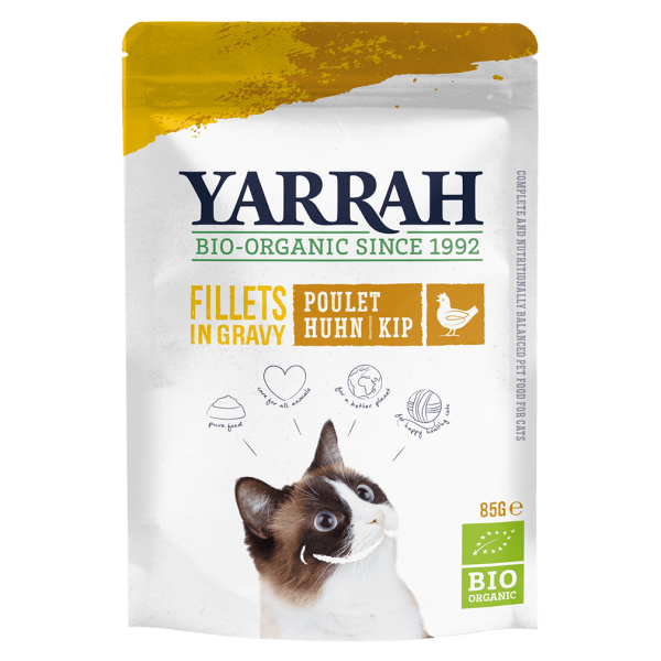 Yarrah Bio Katzen Pouch Filets Huhn in Soße
