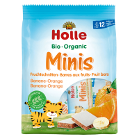 Holle Bio Minis Fruchtschnitten Banane Orange Holle Bio Minis Fruchtschnitten Banane Orange