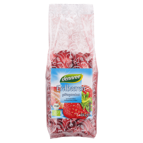 dennree Bio Erdbeeren, gefriergetrocknet in Scheiben