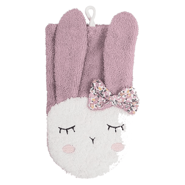 kikadu Waschlappen Hase Rose