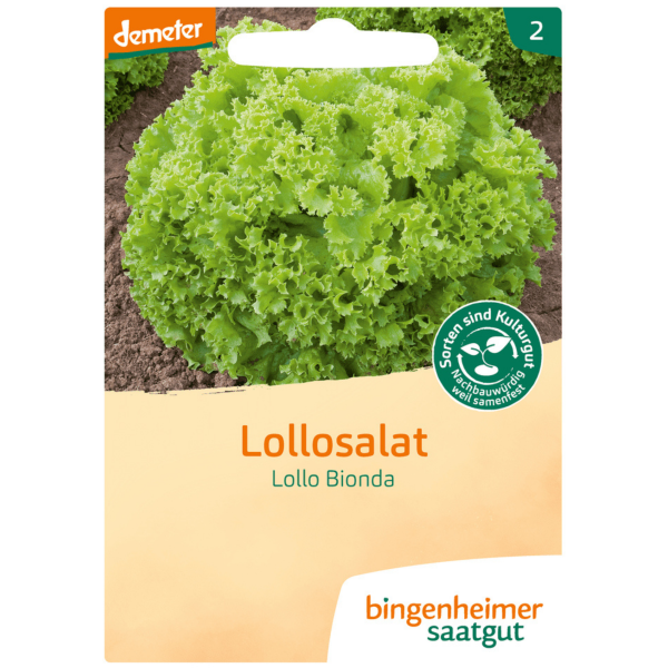 Bingenheimer Saatgut Bio Pflücksalat, Lollo Bionda