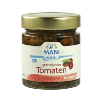 Mani Bio Getrocknete Tomaten in Olivenöl Mani Bio Getrocknete Tomaten in Olivenöl