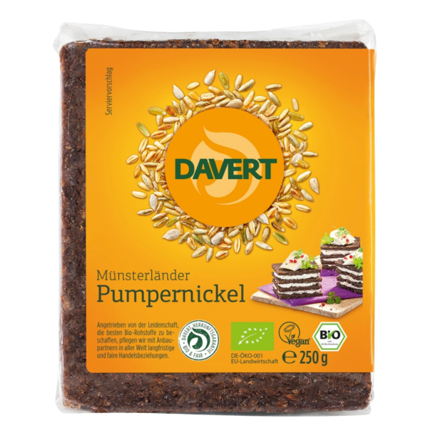 Davert Bio Pumpernickel, 250g