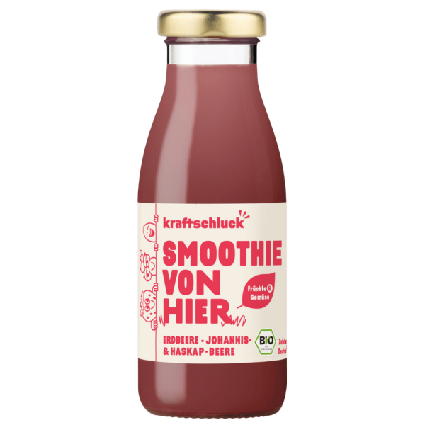 kraftschluck Bio Smoothie Erdbeere