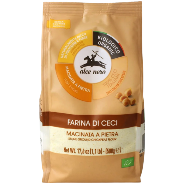 Alce Nero Bio Kichererbsenmehl steingemahlen, 500g